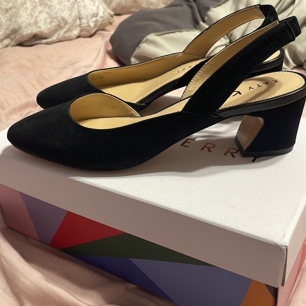 NWT Katy Perry Collections black suede shoes